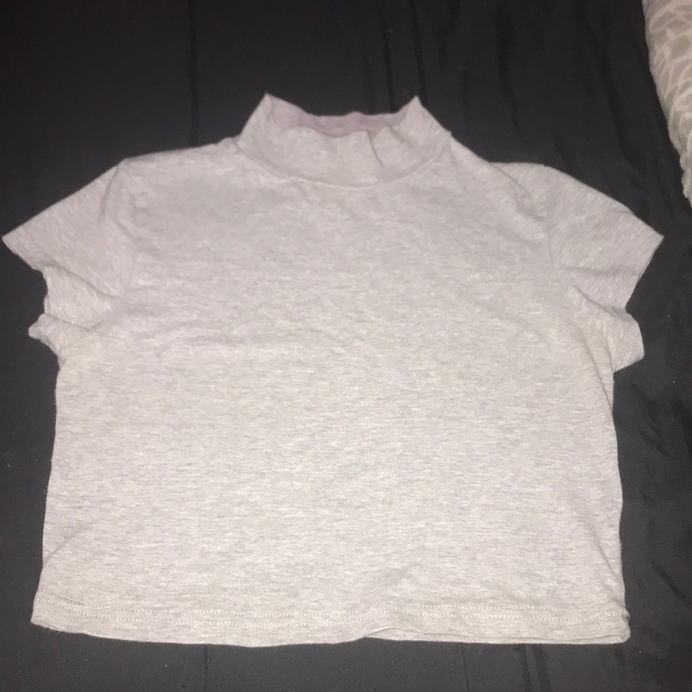 Grey Crop Top